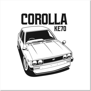 Corolla KE70 Monochrome Posters and Art